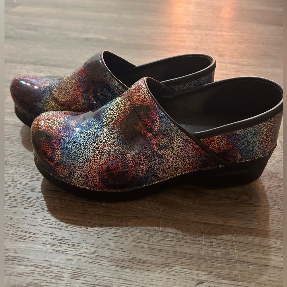 Dansko Multi Color Mosaic Professional Clogs